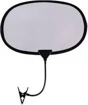 TOYMIS Laptop Sun Shade for Working Outside with Clip, 17.7x11.8inch Flexible & Foldable Cubicle Shade Laptop Sun Visor Portable Shield Cover Heat Shield Laptop Canopy for Desk Outside(Grey)