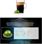[Nespresso] Coffee 50 Pods Compatible with VERTUOLINE Vertuo Line Machines Espresso Flavored Capsules Light/Medium/Dark Roast (All Flavors) (50 Mexico Master Origin (Spiced Notes))
