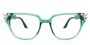 Anna-Karin Karlsson BOULEVARD OF DREAMS Jade Stars Women’s Glasses Green Size 57 - Private Health Rebate - Blue Light Block Available