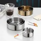 Round Living Room Ashtray Metal KTV Ashtray New Bedroom Decoration Home