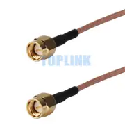 SMA Male to SMA Male Plug Crimp RF Connector Adapter RG316 Pigtail Coax Cable