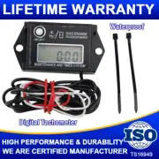 Tachometer Tiny Tach /Hour Meter Waterproof Fit 2 Stroke & 4 Stroke Small Engine