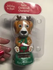 NEW Solar Powered Dancing Winter Christmas Reindeer Max Dog Puppy Bobble Toy!