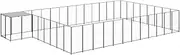 Generic Dog Kennel Black 30.25 m虏 Steel