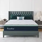 Sweetlove Double Mattress,Gel Memory Foam Mattress for Cool Sleep & Motion Isolation, High Density Base Support Bed Mattress Foam Medium Firm