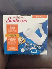 Vintage Sunbeam 6 Speed Mixmaster Hand Mixer 2484-2 (New In Box) NIB