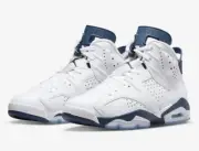 Nike Air Jordan 6 Retro Midnight Navy Casual Sneaker Mens Size US 11.5 ✅