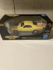Ertl American Muscle Pro Stock Series 1970 Ford Mustang Mach 1 Yellow 1:18 New