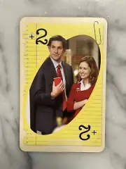 John Krasinski Jenna Fischer The Office Jim Halpert Pam Beesly 2021 UNO Yellow