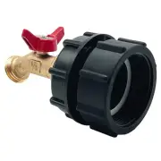 275-330 Gallon IBC Tote Fitting, IBC Tote Tank Adapter 2" Fine Thread+1/2" Ma...