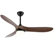 52 Inch Ceiling Fan with Light Remote Control Reversible DC Motor Stepless Di...
