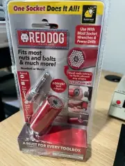 Red Dog Socket As Seen on TV w/ Bonus Drill Adapter Use with Most Socket