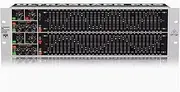 31-Band Stereo Graphic Eq, Professional 2-Channel Graphic Equalizer With FBQ Feedback Detection System and Automatic Noise Reduction Generator, Built-In Limiter, Standard Rack Height, For Studio