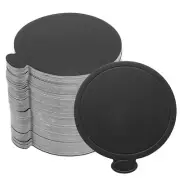 200pcs Mini Cake Boards, Mousse Cake Cardboards Round Cake Bases (Black)