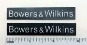 Bowers and Wilkins Speaker Badge Logo Custom Made Aluminum Pair B&W