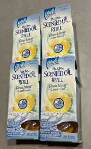 Glade plugins Scented Oil Clean Linen 4 Refills Original Scent! New In Box