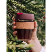 在飛比找ETMall東森購物網優惠-澳大利亞KeepCup澳洲多彩咖啡杯 ins風手持玻璃杯 環