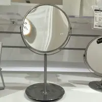在飛比找樂天市場購物網優惠-NITORI專柜精選 懷舊臺式化妝鏡雙面3倍放大鏡梳妝鏡子浴