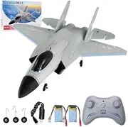 FX9631 RC Plane, 2.4GHz 4CH Brushless Remote Control Airplane 3D 6G Mode Built in Six Axis Gyroscope Aerobatics Culvert Plane, Simulated Stealth Fighter Toy Gift for Kids Adults