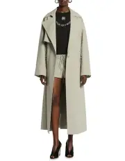 [Sass & Bide] Solide Trench in Pale Silver