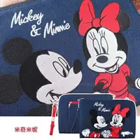 在飛比找樂天市場購物網優惠-Disney迪士尼 電繡牛仔電腦包/平板包/萬用包(米奇米妮