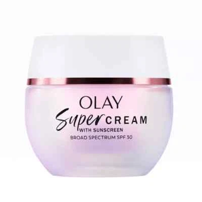 Olay Super Cream with SPF 30, 1.7 Oz Ultra Lightweight Face Moisturizer