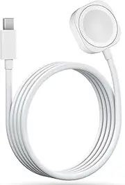 XINFAWE Watch Charger - 2025 New【MFi Certified: Watch USB-C Fast Magnetic Charging Cable (1m/3.3ft)】 for iWatch Series Ultra 2/Ultra/9/8/7/6/5/4/3/2/1/SE, Type-C Portable iWatch Charging Dock, White
