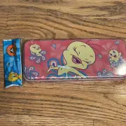 Vintage Looney Tunes Tweety Bird Pink Pencil Case The Tin Box Company NEW