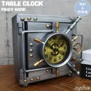 Clock Pigment Box Clock Table Piggy Industrial Antique Safe Vintage Interior Se