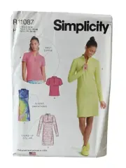 Simplicity Sewing Pattern 9328 R11087 Knit Dress Top Misses Size 6-14