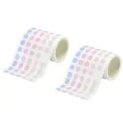 2500 Dots Washi Tape Round Coding Labels Roll 8mm Self-Adhesive Spring Cherry