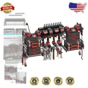 Ultimate Wall-Mounted Tools Storage Rack with 33 lbs Capacity & Charging Options