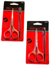Lot 2 Revlon Brow Shaping Scissor & Brush Trimming Kit Accurate Brow Trimming