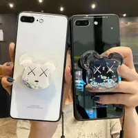 在飛比找ETMall東森購物網優惠-蘋果8plus手機殼卡通可愛iPhone8玻璃全包軟邊iPh