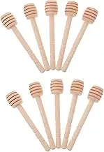 OFFSCH 10pcs Honey Stick Stirring Dipper Serve Small Stirrers Syrup Sticks Household Honey Stir Kitchen Honey Stir Stick Honey Spoons Honey Mixing Stick Wooden re-usable