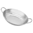 Wok with Lid Cooking Pan Stainless Steel Pot Reusable Kitchen