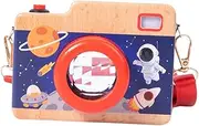 JOINPAYA Wooden Boys and Girls Creative Camera Toy Kaleidoscope Educational Pretend Camera for Boys Girls Safe Multi for Indoor Outdoor Play