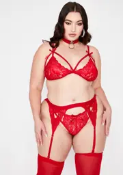 Hot She's Tearin' Up My Heart Garter Set