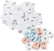Kisangel Stimulate Brain Development Boys and Girls Math Game Toy Wooden Pieces for Counting