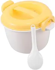 [UTHCLO] Microwave Rice Steamer with Lid Compact Cooker for Quick Cooking of Rice Pasta Vegetables for Busy Lifestyles and Single Living Safe Easy to Use