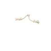 Dental Rope for Dog 3 knot White Cotton Tug Fetch Healthy mouth Gums M - XL