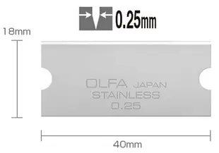 耀您館★日本OLFA玻璃用專業刮刀專用替換刀片替刃GSB-2S/6B(6入;刃長4公分.刀厚0.25mm)適GSR-2 XBGSCR-SS