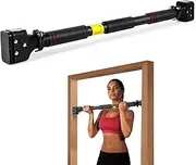 leikefitness Pull-Up Bar For Door Frame Chin Up Bar Upper Body Workout Adjustable Portable Training Pull-Up Bars Bars without Screw - Adjustable Width Locking Mechanism