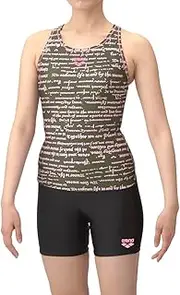[arena] Fitness Separates (Y Back, Middle Leg, Insert Pad), Women's, Green x Black (GRBK)