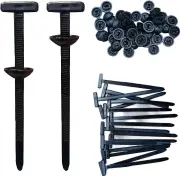 20/50/100PCS Universal Nylon Multifunctional Zip Tie Buckle Through Nail Cable Tie Buckle 20pcs