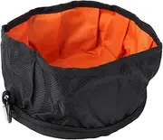 ERINGOGO Portable Pet Bowls for Food and Water Travel for Dogs and Cats for Camping and Hiking Black