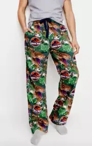 Peter Alexander Jurassic Park Men Long Cotton Classic Pj Pants Size XXL