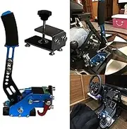 Obokidly Upgrade 2-IN-1 USB Handbrake Clamp Support G29 Compatible With PS4 + PC For SIM Racing Games Logitech G29 LFS DIRT RALLY BLUE