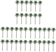 36 Pcs Hainan Coconut Tree Mini Tree Train Model Tree Building Model Fake Tree Model Simulation Artificial Tree Decor Mini Plants Tree Adornment Succulents Material Plastic