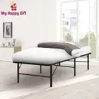Artiss SINGLE Size Metal Folding Bed Frame Mattress Base Platform Portable Black